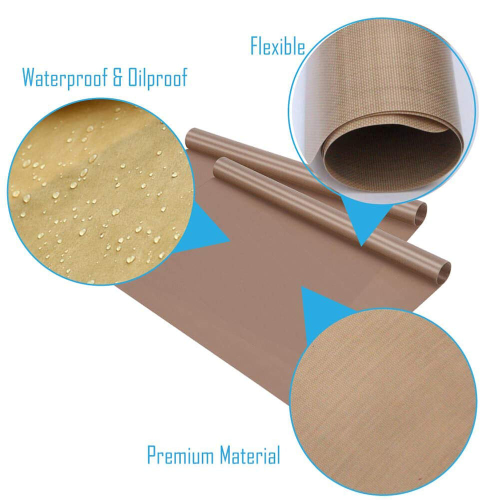 Brown rollable sheet with waterproof texture, labeled as flexible and premium material.