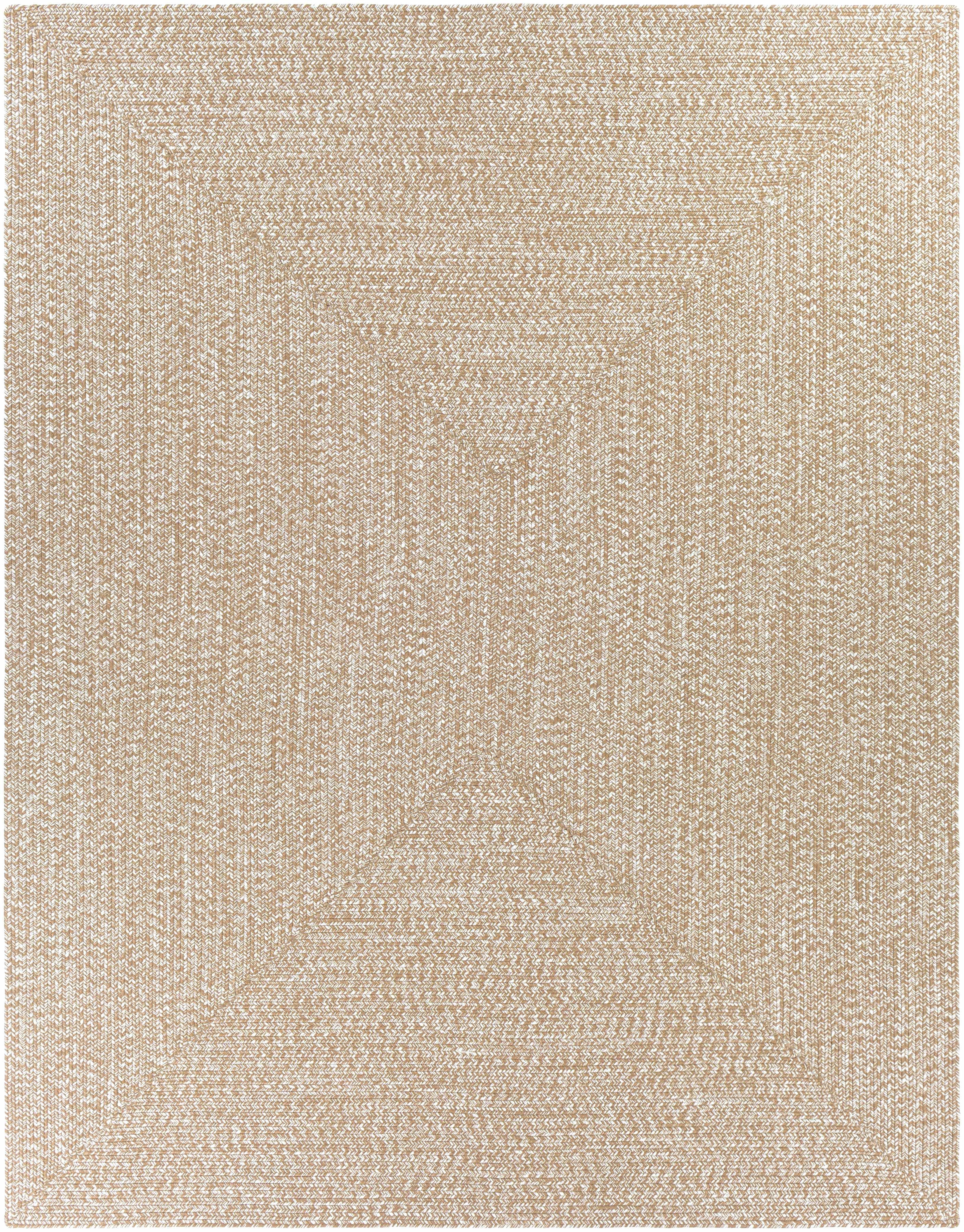 Cream Braided Faux Jute Rug-6