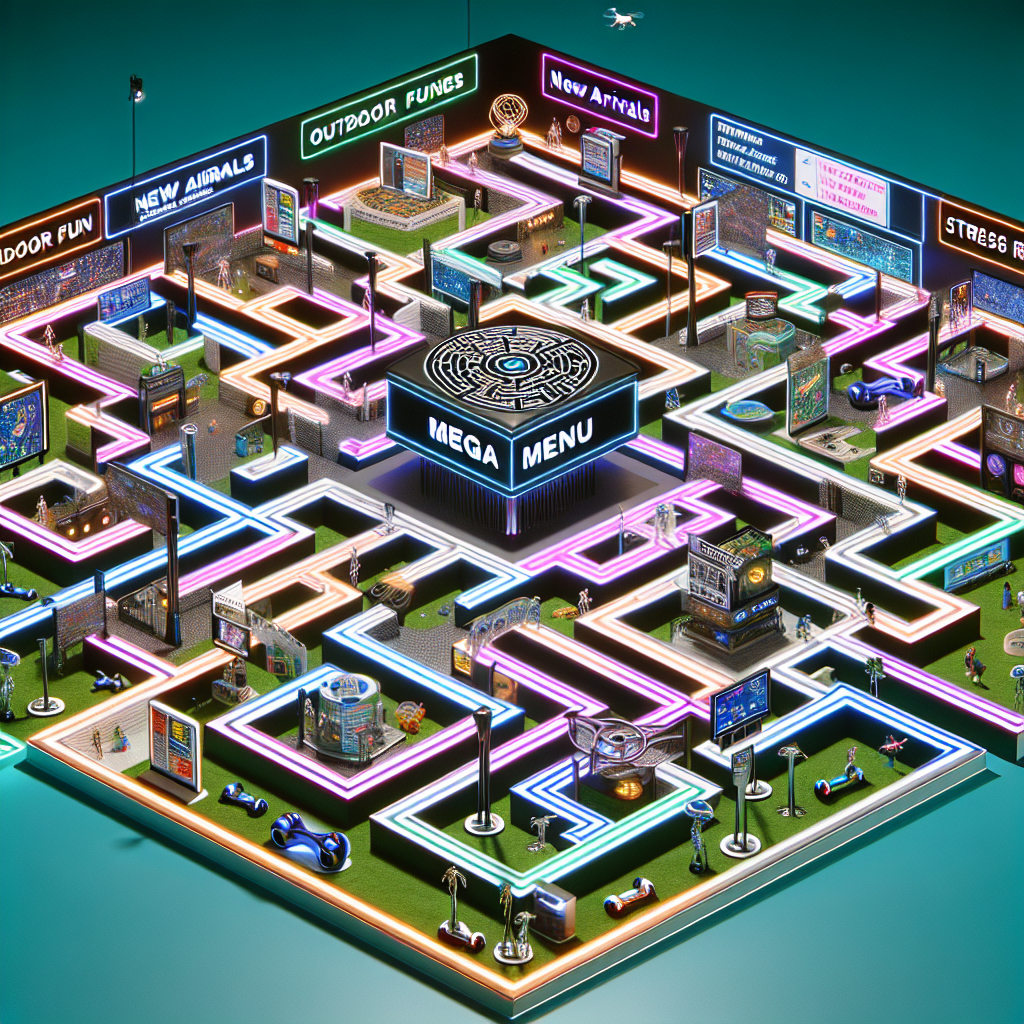 mega menu maze
