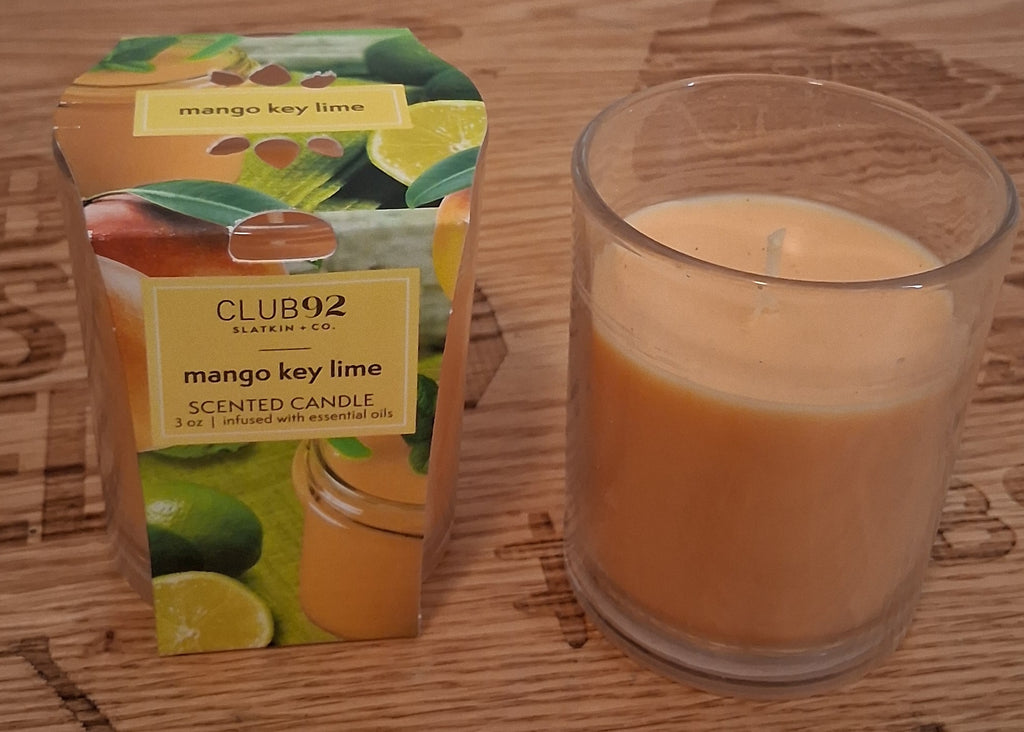 Club 92 Mango Key Lime  Scented Candle, 3oz.