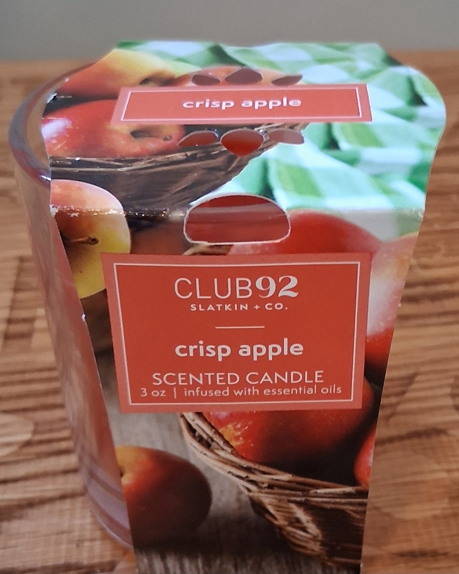 Club 92 Apple Crisp Scented Candle, 3oz.