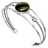 Silver bracelet with a tiger&