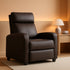 Brown Leather Recliner Chair For Living Room Home Theater-0