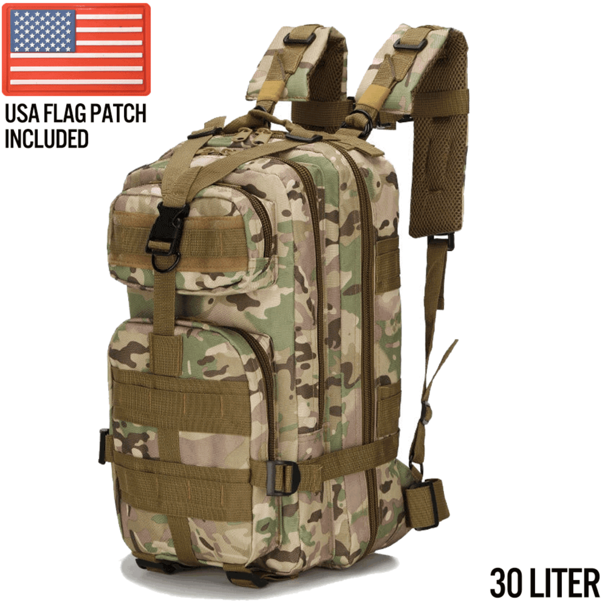 XGear Tactical Small 30L Tactical Backpack Survival Bag-8