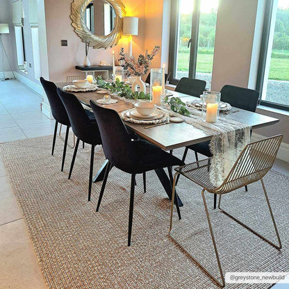 Cream Braided Faux Jute Rug-1