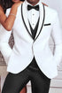 "Xavier" White Tuxedo Jacket-5