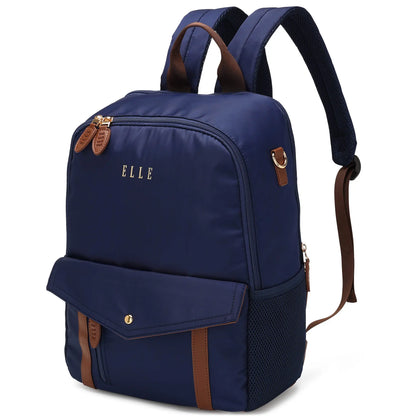 Luxe Journey 18L Twill and Vegan Leather Backpack-5
