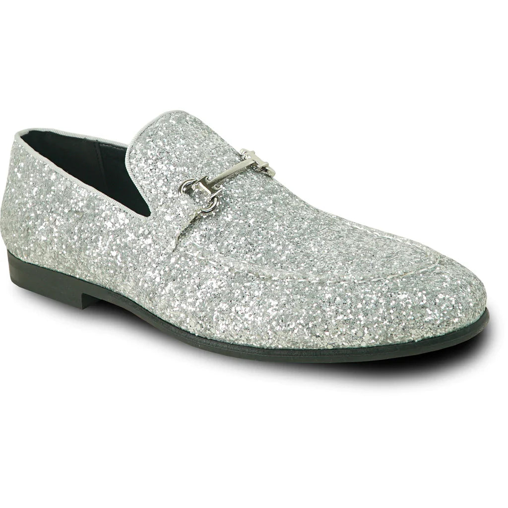 "Bravo" Silver Glitter Tuxedo &amp; Prom Shoes-0