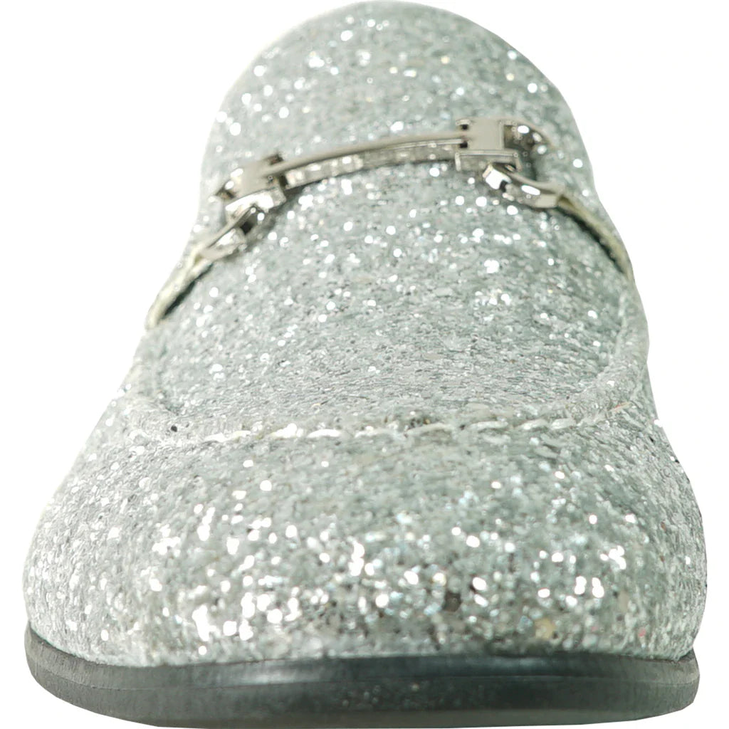 "Bravo" Silver Glitter Tuxedo &amp; Prom Shoes-1
