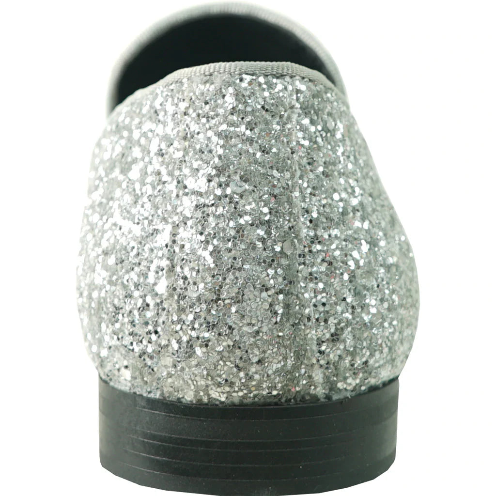 "Bravo" Silver Glitter Tuxedo &amp; Prom Shoes-2