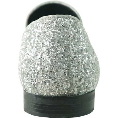 "Bravo" Silver Glitter Tuxedo &amp; Prom Shoes-2