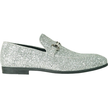 "Bravo" Silver Glitter Tuxedo &amp; Prom Shoes-3