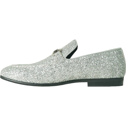 "Bravo" Silver Glitter Tuxedo &amp; Prom Shoes-4