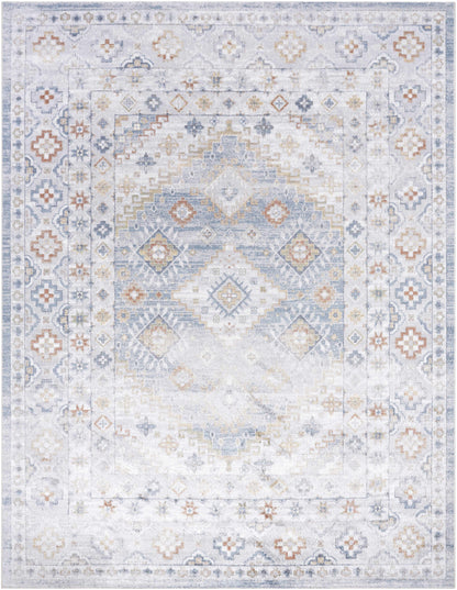 Agaton Blue Washable Area Rug-0