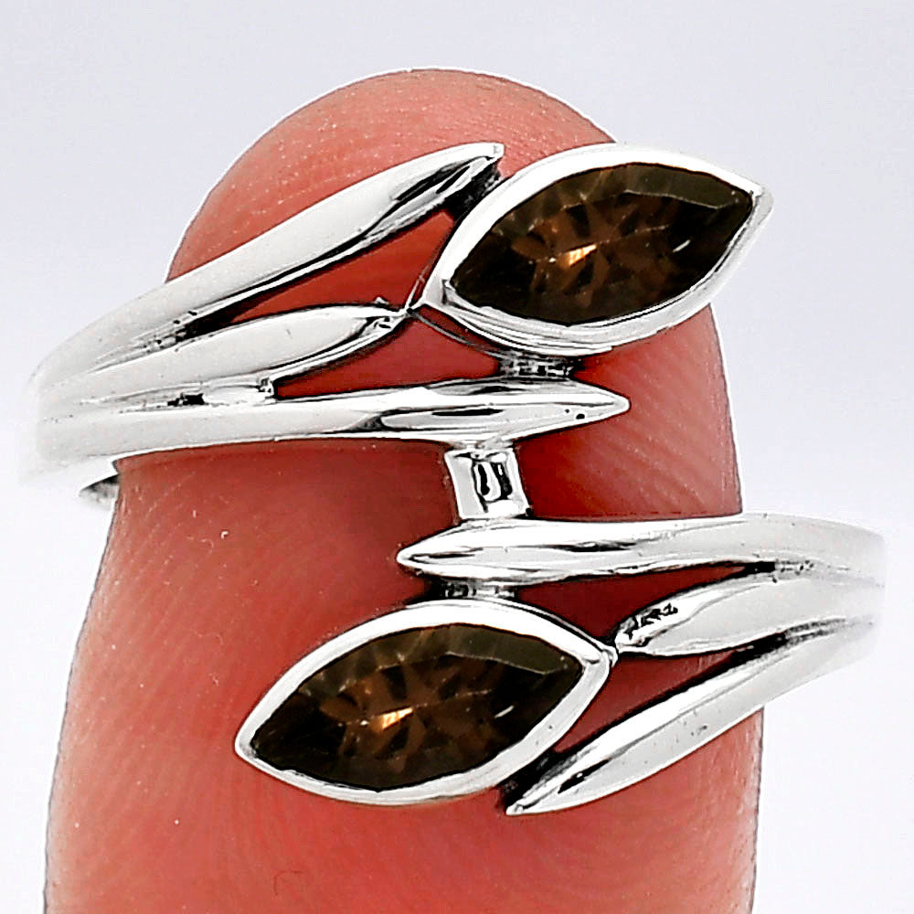 Natural Smoky Quartz - Brazil Ring size-7.5 R-1023 SDR241517-0
