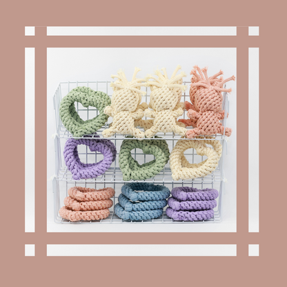 Sweetheart Macarons &amp; Bear Hugs Collection Dog Toys-1