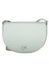 Light grey leather shoulder bag with a half-moon shape and "CK" logo on the front.