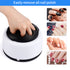 Hand in white nail remover; black lid. Nail designs: black, checker, nude, burgundy. Text above.