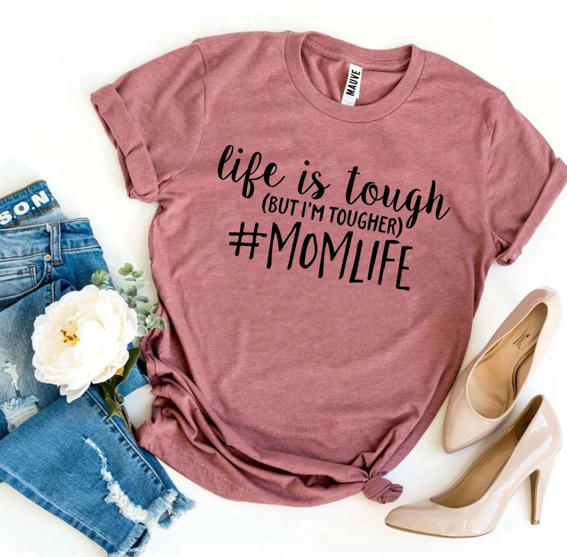 Pink T-shirt with "Life is Tough 