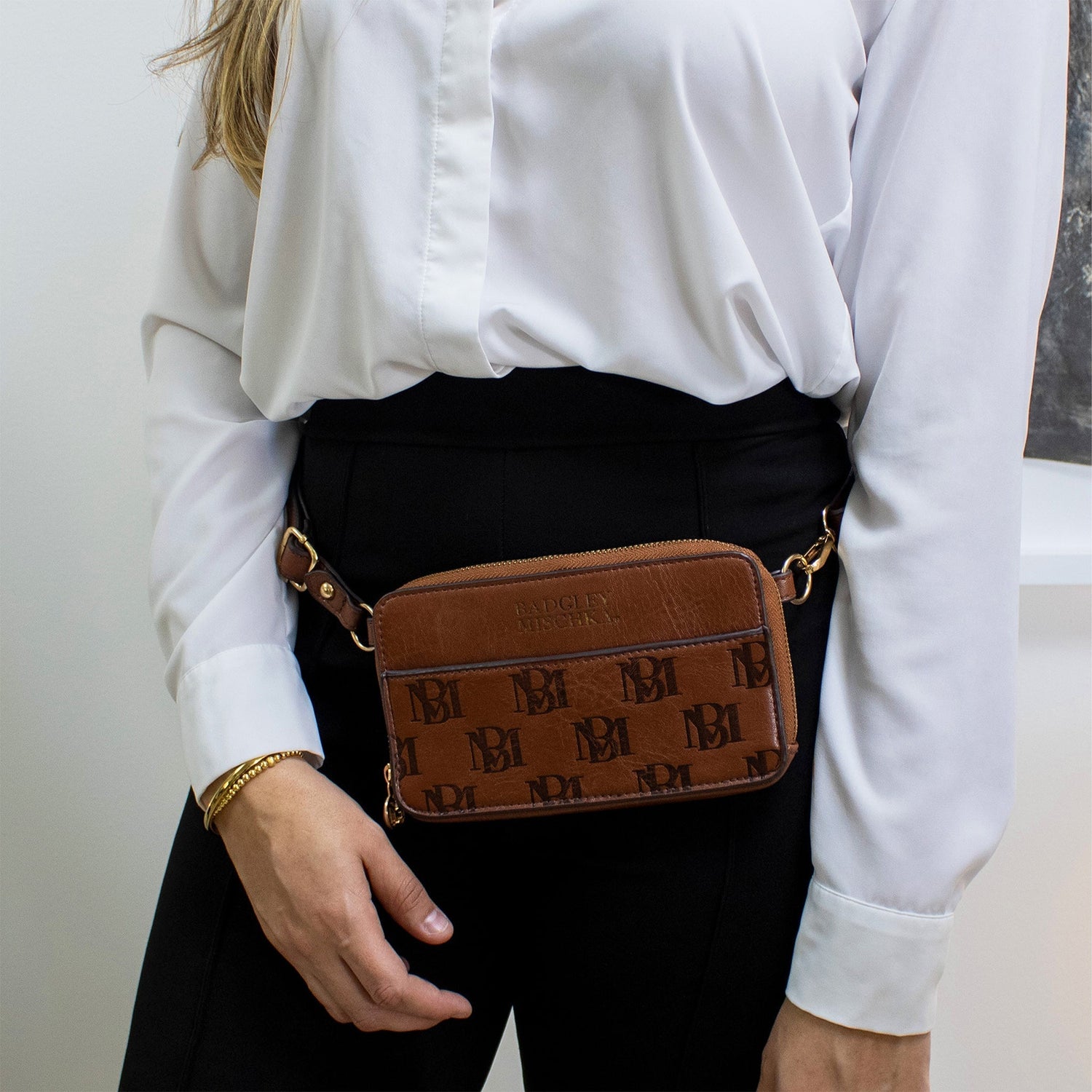 Madalyn Vegan Leather Pouch Belt Bag-3