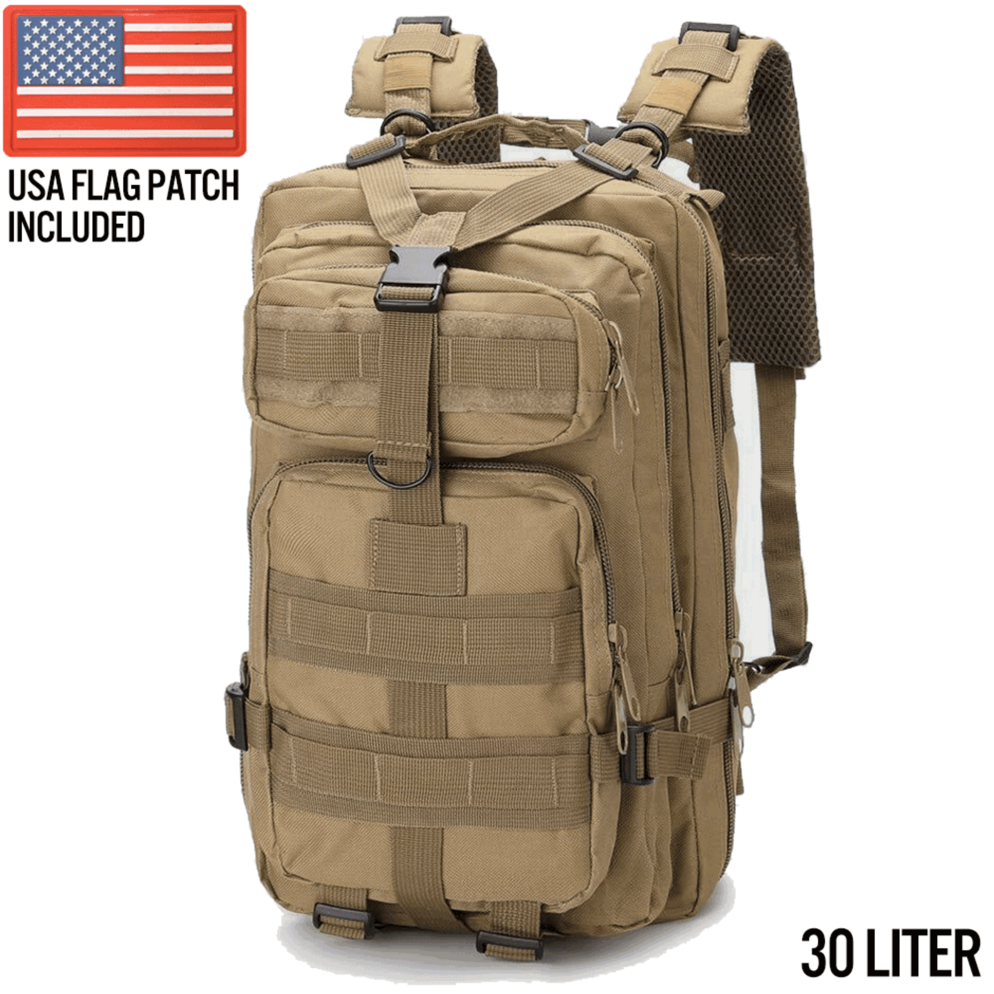 XGear Tactical Small 30L Tactical Backpack Survival Bag-7