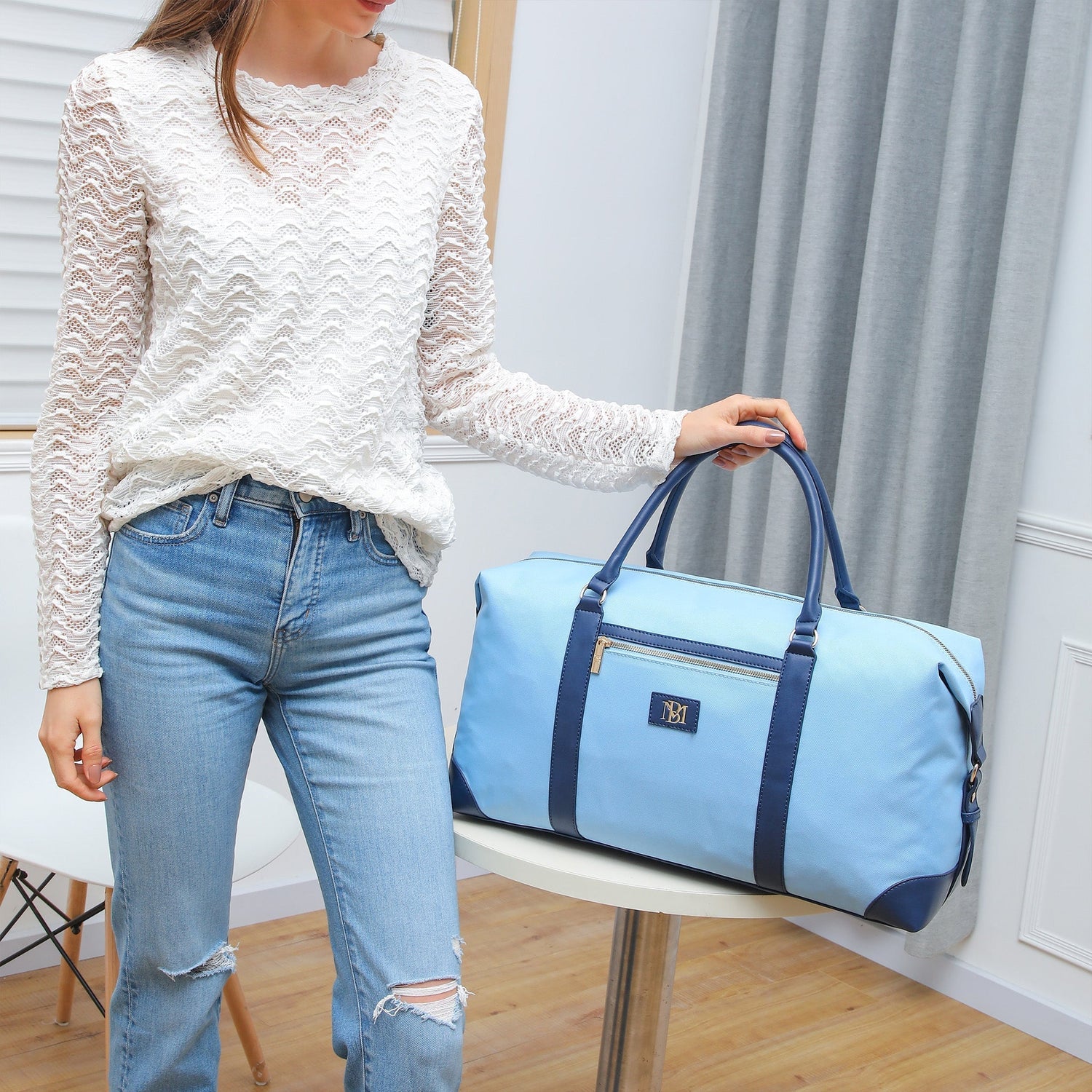 Barbara XL Canvas Weekender Duffel Bag-3