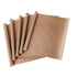 Six rolled brown parchment sheets are fanned out on a white background.