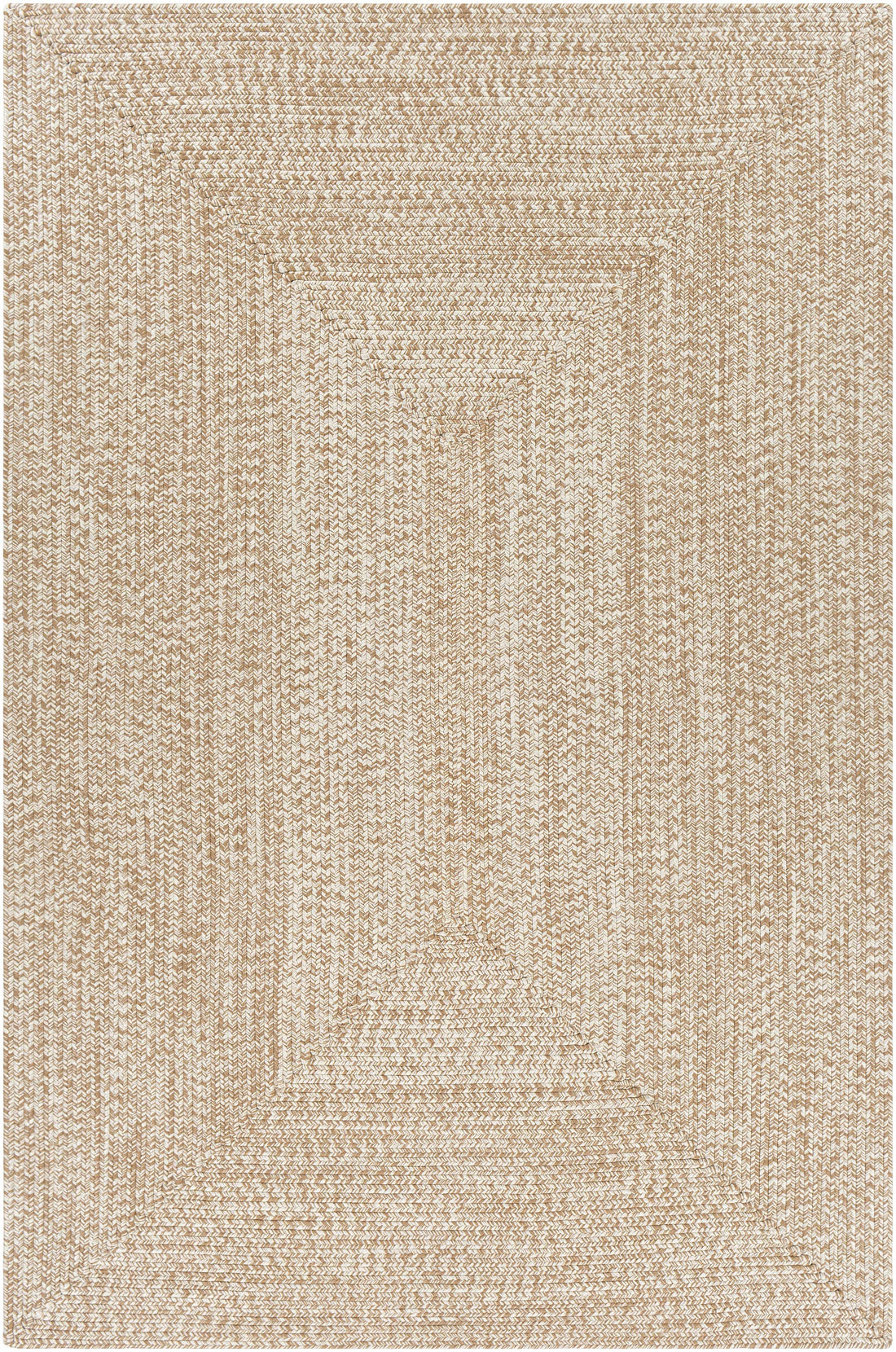 Cream Braided Faux Jute Rug-0