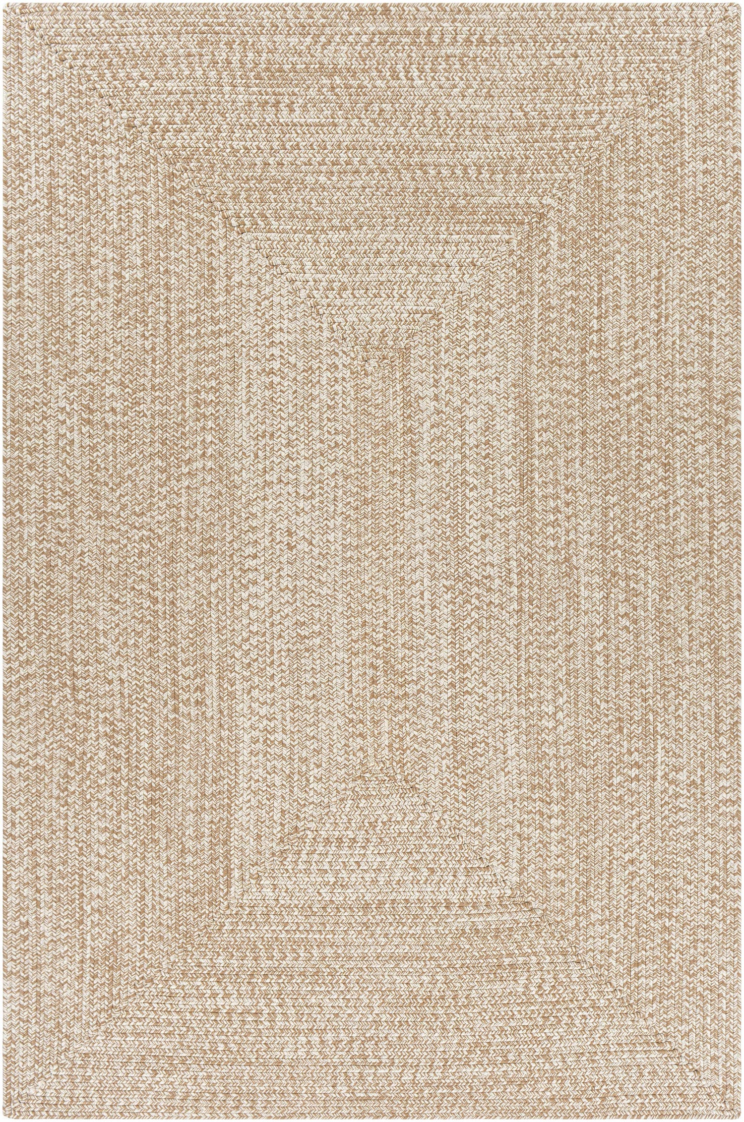 Cream Braided Faux Jute Rug-0