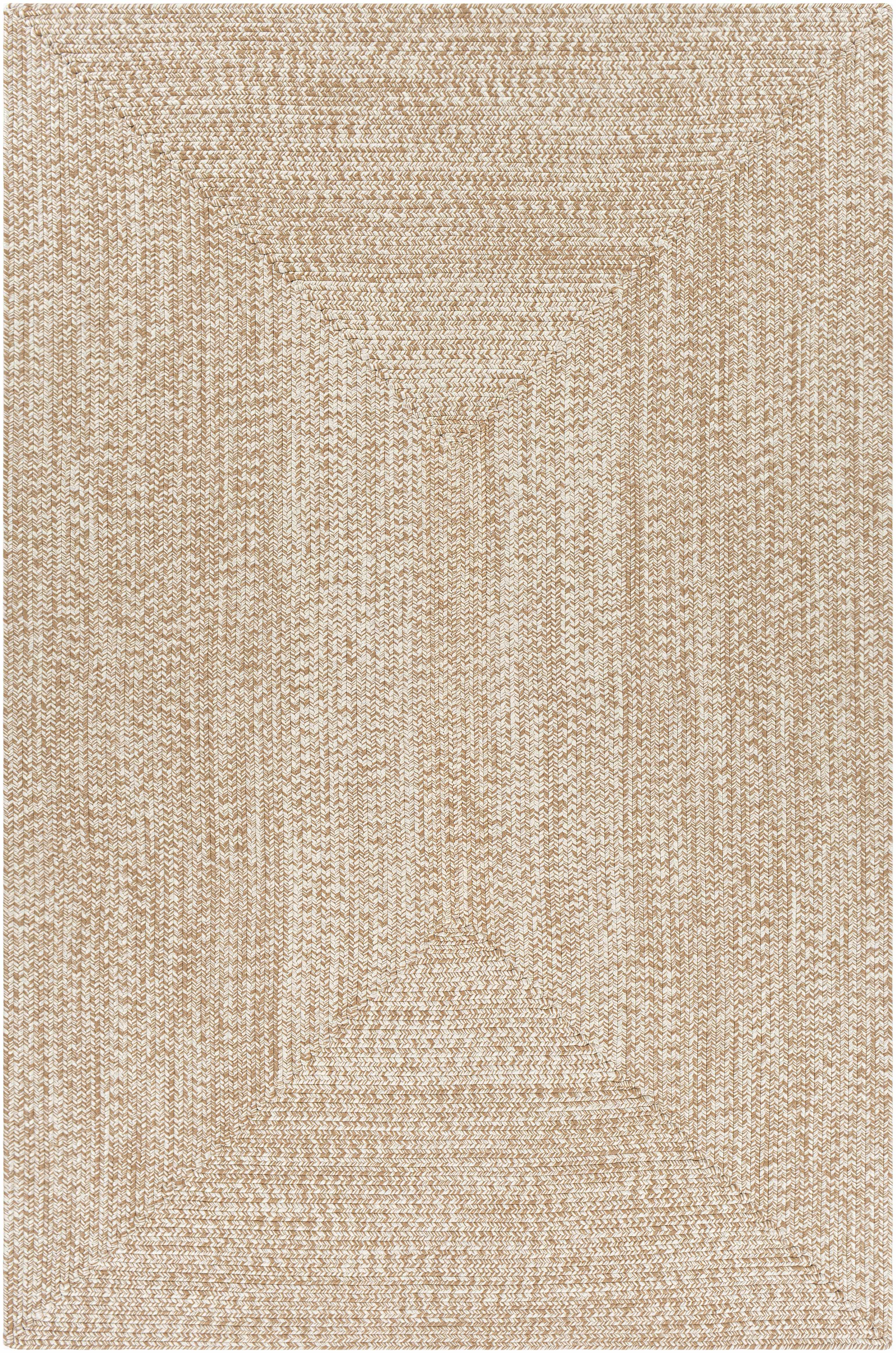 Cream Braided Faux Jute Rug-0