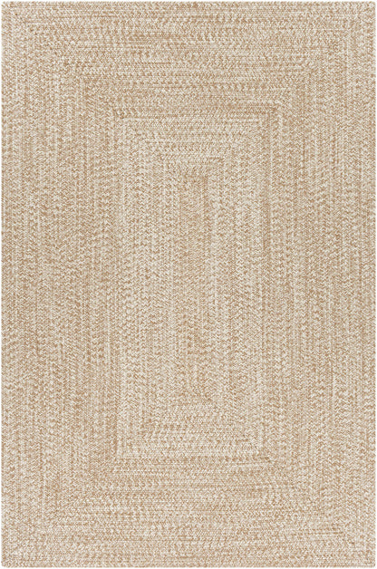 Cream Braided Faux Jute Rug-0
