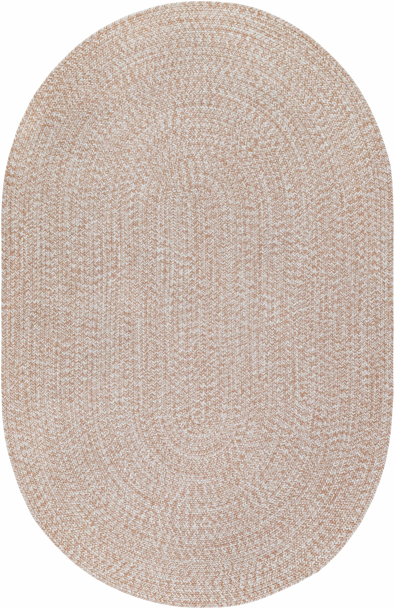 Cream Braided Faux Jute Rug-5