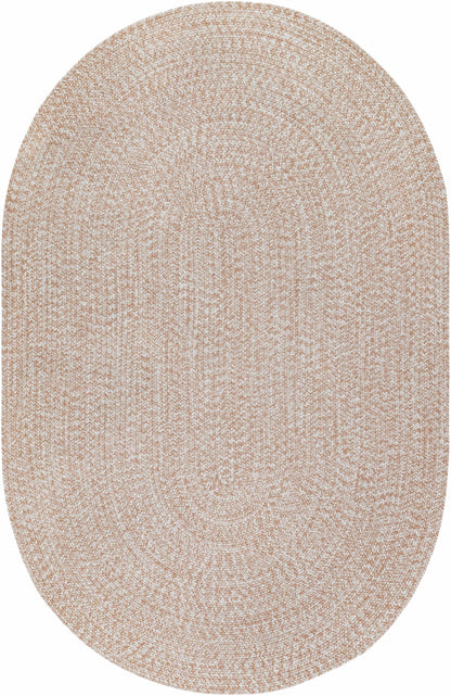 Cream Braided Faux Jute Rug-5