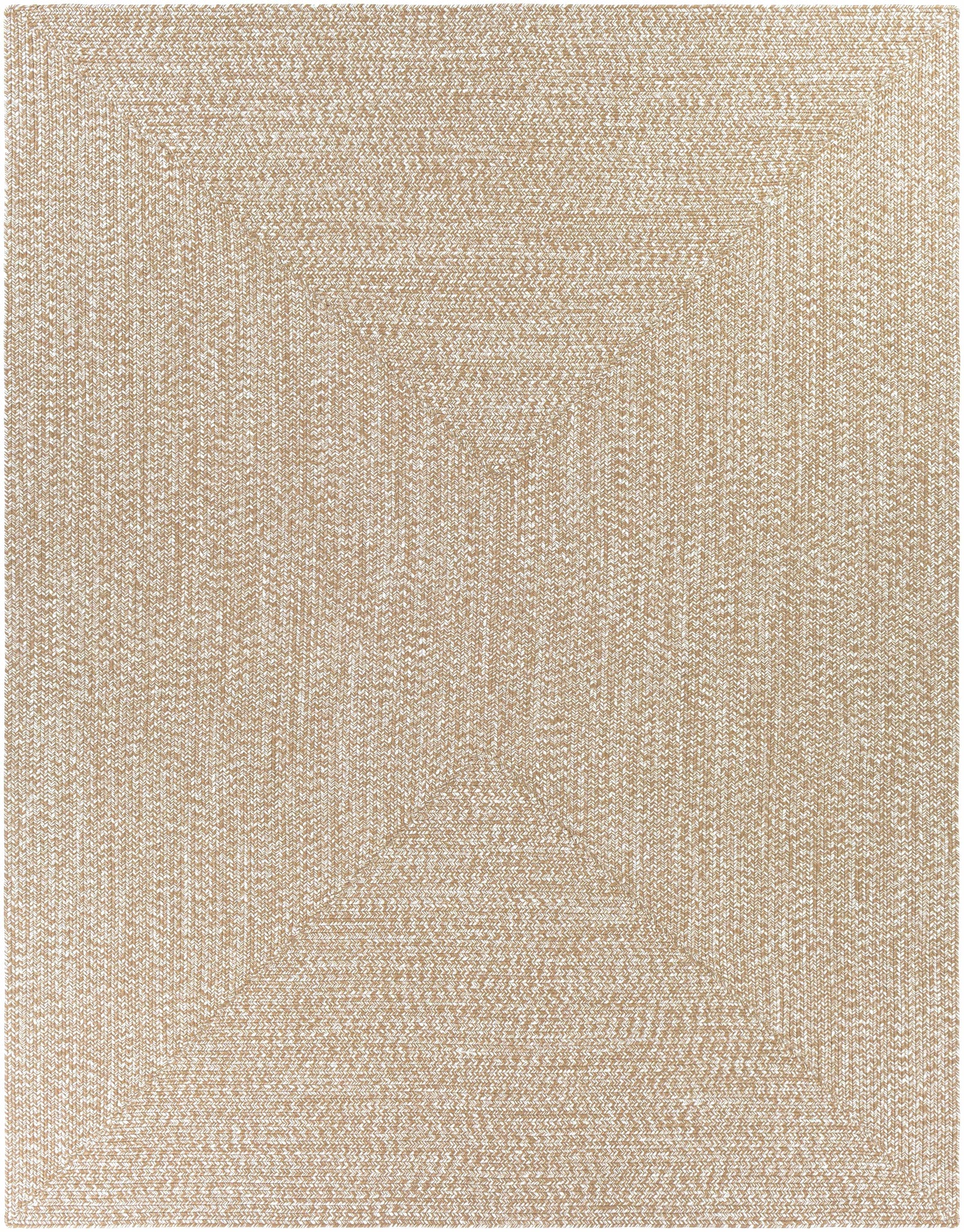 Cream Braided Faux Jute Rug-6