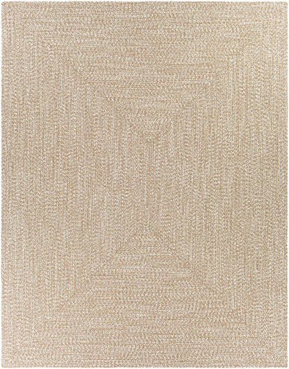Cream Braided Faux Jute Rug-6