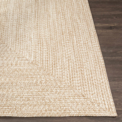 Cream Braided Faux Jute Rug-4