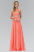 One Shoulder Floor Length Empire Dress with Jewel Detailing-3
