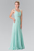 Pleated Bodice Bridesmaids Long Prom Dress GLGL2366-5