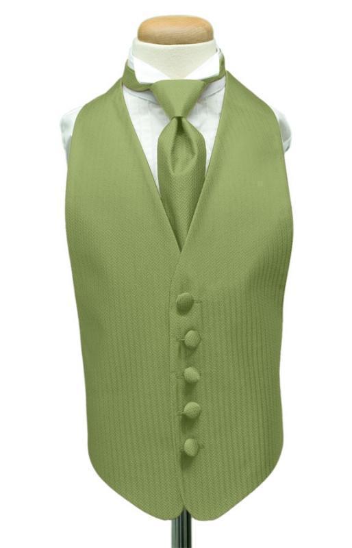 Herringbone Kids Tuxedo Vest 2-14
