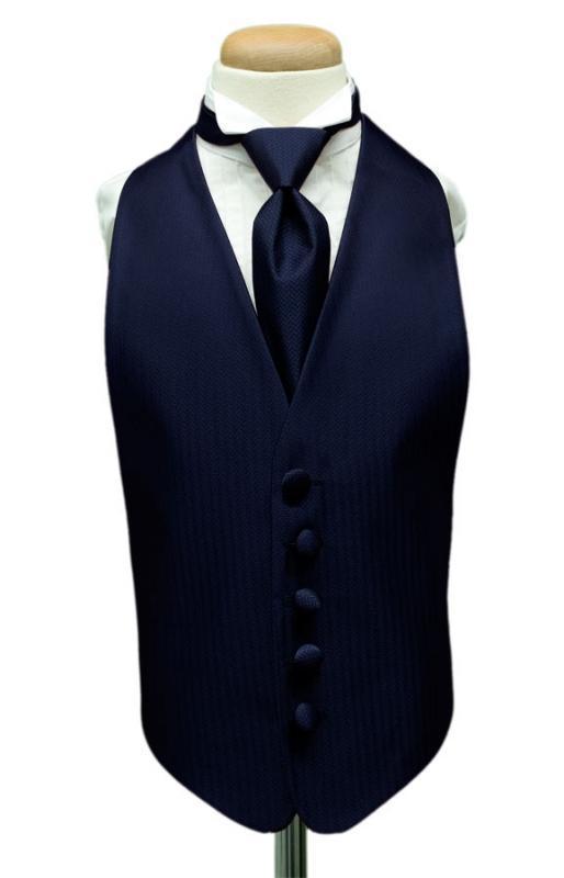 Herringbone Kids Tuxedo Vest 2-16