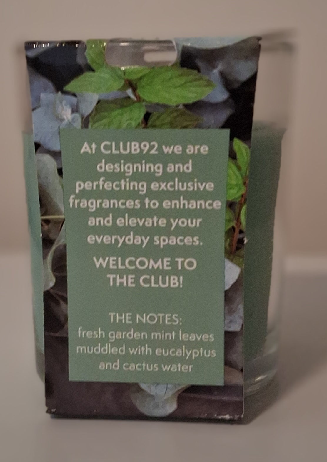 Club 92 Eucalyptus Mint Scented Candle, 3oz.